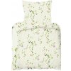Krepové obliečky 140x200+70x90cm - Drobné kvetinky na ecru