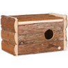 Trixie Búdka hniezdo 21 x 13 x 12 cm / ø 3,8 cm drevené s kôrou