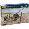 Model Kit figúrky 6122 - ITALIAN 90/53 GUN with CREW (1:72) (33-6122)