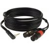 KLOTZ - AY8A0200 - kábel; 2 m; Jack 3,5 (S) lomený / 2x XLR samica; A