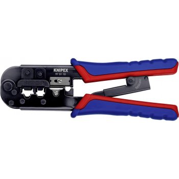 Knipex 97 51 10 krimpovacie kliešte modulárny zástrčky (zástrčky Western) RJ11, RJ12, RJ45