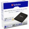 VERBATIM 4K Ultra HD Blu-ray Slimline, Externá mechanika, USB-C (43888)