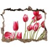 Samolepící nálepka Červené tulipány 95x64 cm