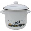Home Cook Hrniec smaltovaný s pokrievkou Kačičky 20 cm 4,5 l