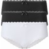 esmara® Dámske bedrové nohavičky, 3 kusy XS 32/34, čierna/biela (100358591)