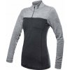 Dámske tričko dl.rukáv zips SENSOR MERINO BOLD anthracite/cool gray L