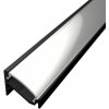 LEDprodukt LED lišta rohová C6 30/60° čierna Dĺžka: 1m, Typ krytky: Priehľadná krytka zaklapávacia (difúzor)