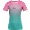Alpine Pro Rifo Detské rýchloschnúce tričko KTSE514 neon pink 164-170
