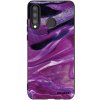 Picasee silikónový čierny obal pre Huawei P30 Lite - Purple glitter