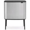 Brabantia Bo Touch Odpadkový kôš na triedený odpad 11 + 23 L matná strieborná / 54 x 68 x 31.2 cm (31 62 27)