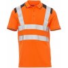 Payper GUARD+ Reflexná polokošeľa pánska Fluorescent orange-Navy blue XL