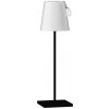 LED dotyková stolná lampa prenosná 300 lm 3000K IP54 biela ITALUX Ostap TB-2749-BK