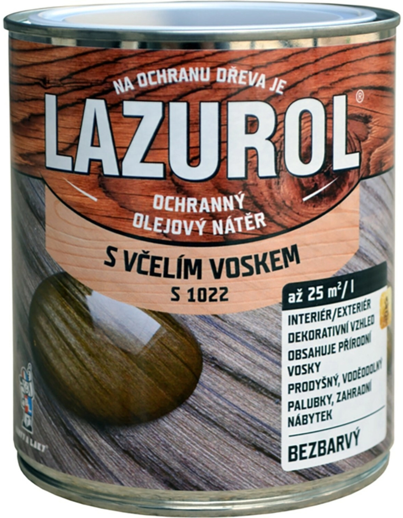 Lazurol S 1022 Lak s včelím voskom 0,75 l