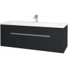 Dreja Umývadlová skrinka ASTON SZZ 120 - L03 Antracit vysoký lesk / Úchytka T01 / L03 Antracit vysoký lesk