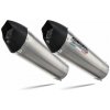 GPR Dvojitá koncovka výfuku Slip - on GPR NEW GRAND PRIX EVO TITANIUM K.159.GPAN.TO Brushed Titanium including link pipes