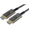 PremiumCord Ultra High Speed HDMI 2.1 optický fiber kabel 8K@60Hz, pozlátený 10m kphdm21t10