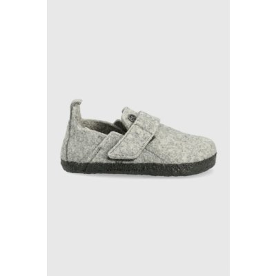 Birkenstock detské vlnené papuče šedá