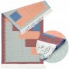 Koberec TKANÝ s strapcami Kilim 50x80 VIACFAREBNÝ obojstranný PRÍJEMNÝ na DOTYK