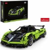 Rastar Veľká Technická stavebnica 2892ks Auto Pagani Huayra 1:8, zelená