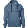 Ekg lokomotíva - Oversized mikina dámská Moon - kratšia + širšia - 2XL ( Denim )