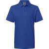James & Nicholson JN 70K Piqué detské polo tričko modrá royal dark