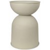 Ferm Living Kovový kvetináč Hourglass Cashmere Small