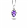 Blink-Blink Výnimočný diamantový prívesok s Ametystom 4228BAG