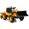Lean Cars batériový traktor s prívesom S617 žltá