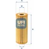 UFI Olejový filter 25.011.00