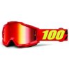 100% okuliare Accuri MX MTB Saarinen červené zrkadlové + číre sklá 100% 50210-203-02
