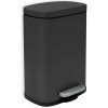 Spirella Pedálový odpadkový kôš Akira 5 l, matná čierna