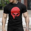Ultrasoft tričko Iron Aesthetics Skull B&R čierna