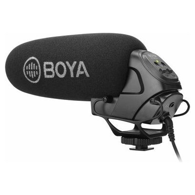 BOYA BY-BM3031 Smerový mikrofón pre kameru a DSLR / 132 g / napájanie 2x AA batérie (BY-BM3031)