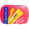 Curaprox Travel Set zubná kefka + CPS medzizubné kefky 2 ks + zubná pasta 10 ml darčeková sada, magenta