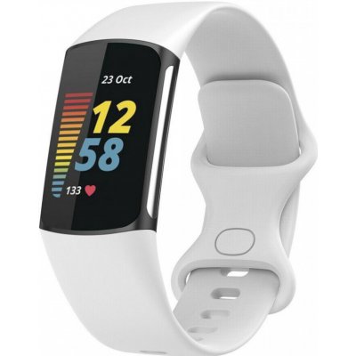 ESES - Silikonový řemínek bílý velikost S pro Fitbit Charge 5 1530002527