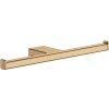 Hansgrohe AddStoris - Držiak toaletného papiera dvojitý, kefovaný bronz 41748140
