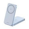 UGREEN magnetická bezdrátová nabíječka 2v1 MagFlow Qi2.2, 25W, MagSafe, stříbrná 55963