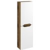 WAVE skrinka vysoká 40x140x20cm, ľavá/pravá, biela/dub collingwood