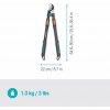 Gardena 12040-20 Nůžky na větve dvoubřité TeleCut pro S