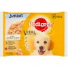 Pedigree Junior kapsičky pre šteňatá v želé (kuracie & hovädzie s ryžou) 4×100 g