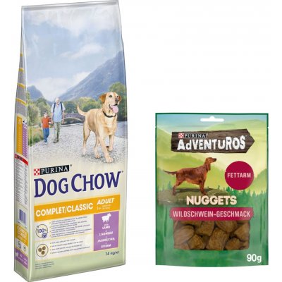 Purina Dog Chow Complet & Classic s jehněčím 14 kg