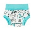Dojčenské bavlnené kraťasy-bloomers Nicol Dinosaur Tyrkysová 3-6 m
