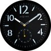 Dizajnové nástenné hodiny 3050 Nextime Serious black 32cm (8717713006251)