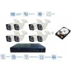 Kamerový set 8x bullet kamera 720P s 20m IR a DVR + 1TB HDD