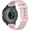 eses Jednofarebný silikónový remienok pre smart hodinky Garmin 20 mm Farba: pieskovo ružová