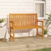 Záhradná lavička 110 cm masívne akáciové drevo-ForU-316610