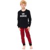 Chlapčenské pyžamo Prince čierna