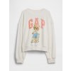 GAP Detská mikina oversize s logom Biela M