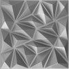 Obkladové panely 3D PVC DIAMANT malý sivý D098W, cena za kus, rozmer 500 x 500 mm, , IMPOL TRADE