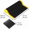 Notrax® 406 Crossrib Sof-Tred - Protiúnavová rohož s vrstvou Dyna-Shield a priečnym rebrovým vzorom - čierna/žltá Rozmer: 122cm x 18.3m 406